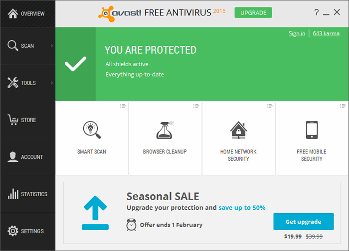 avast for a year