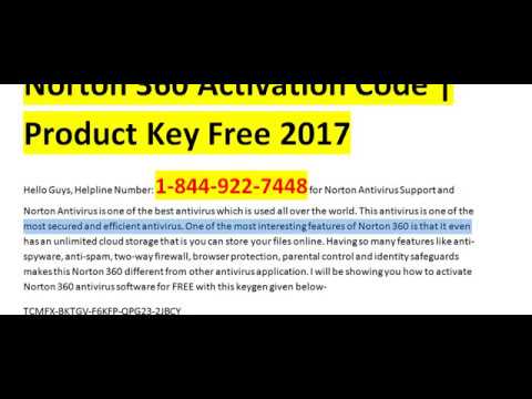 norton 360 key code